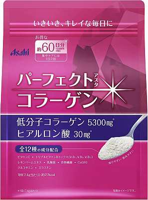 Коллаген ASAHI Perfect Collagen Powder для здоровья кожи и суставов, на 60 дней