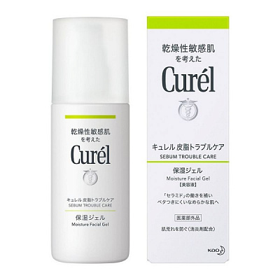Kao  CuréSebum Trouble Care Moisture Facial Gel Увлажняющий гель для проблемной кожи
