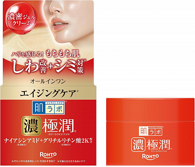 Rohto   Hada Labo Koi-Gokujyun Aging Care Perfect Gel, комплексный омолаживающий гель-крем, 100 гр